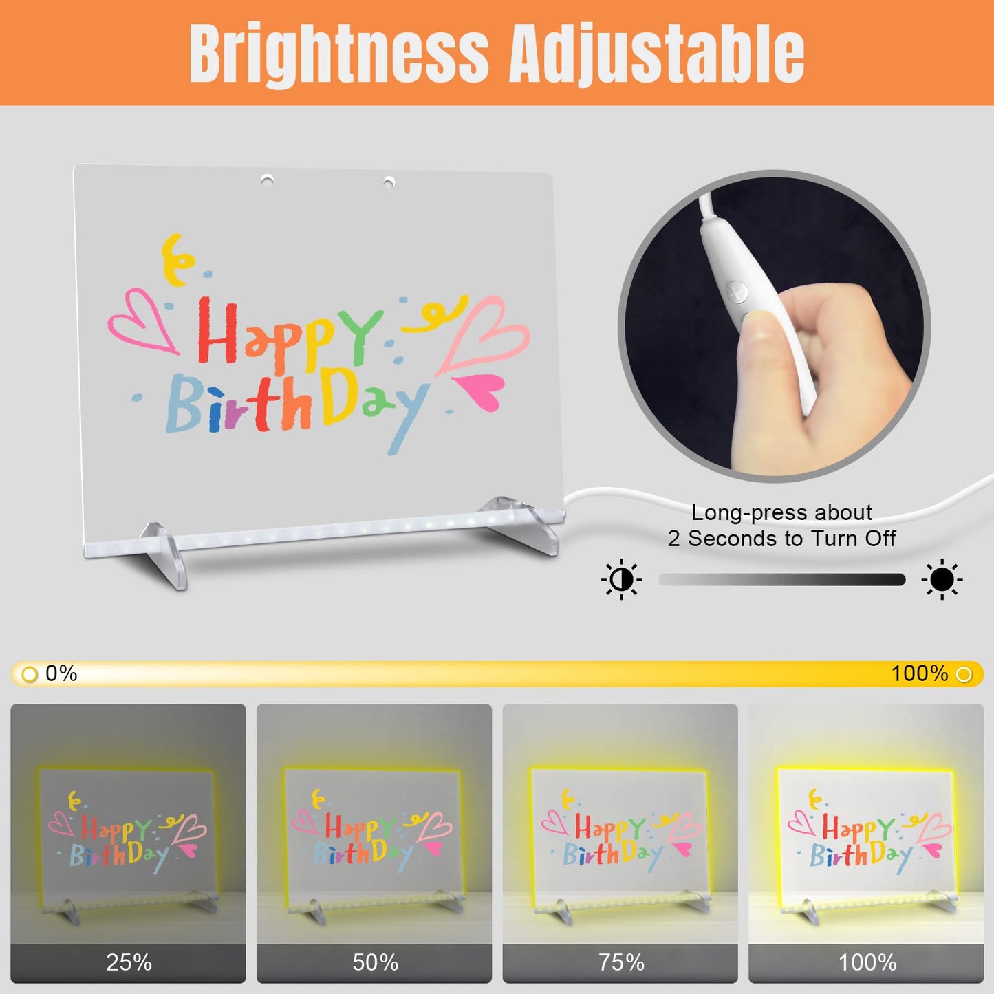 🎨Signsxcel LED Illuminated Acrylic Drawing Board – For Kids, Parents &amp; Teachers
